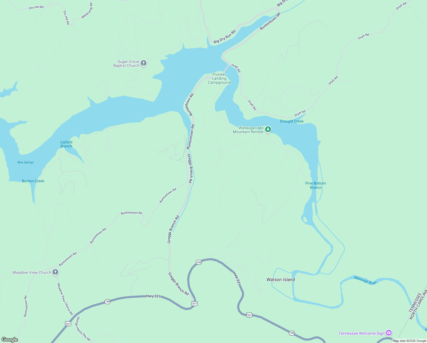 map of restaurants, bars, coffee shops, grocery stores, and more near 594 Green Road in Butler