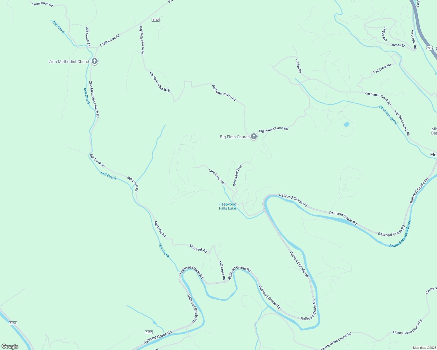 map of restaurants, bars, coffee shops, grocery stores, and more near 728 Lake View Trail in Fleetwood