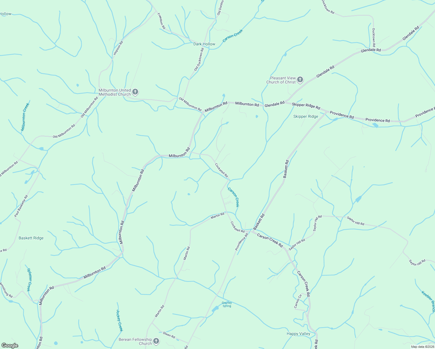 map of restaurants, bars, coffee shops, grocery stores, and more near 490 Cockateil Road in Greene