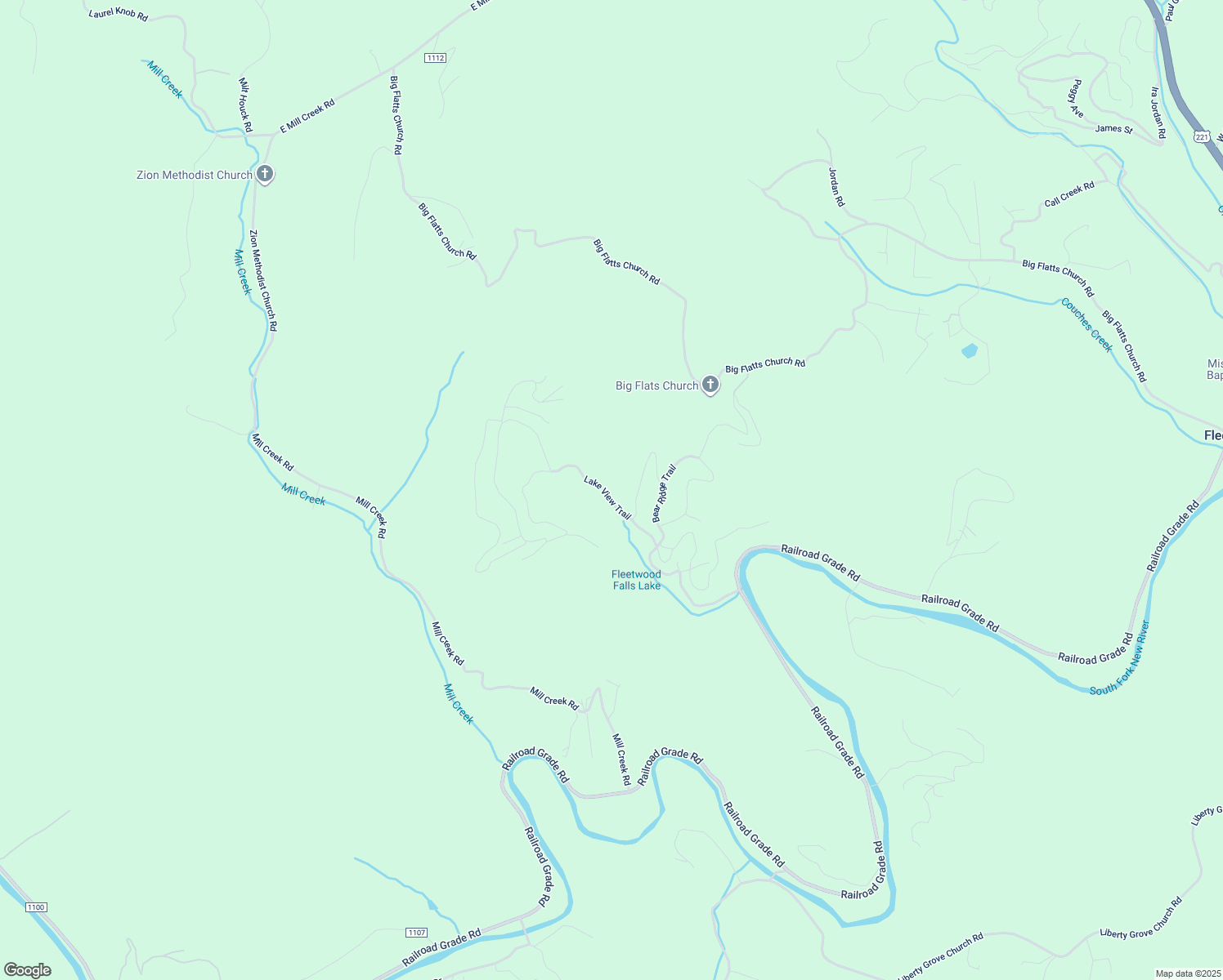 map of restaurants, bars, coffee shops, grocery stores, and more near 728 Lake View Trail in Fleetwood