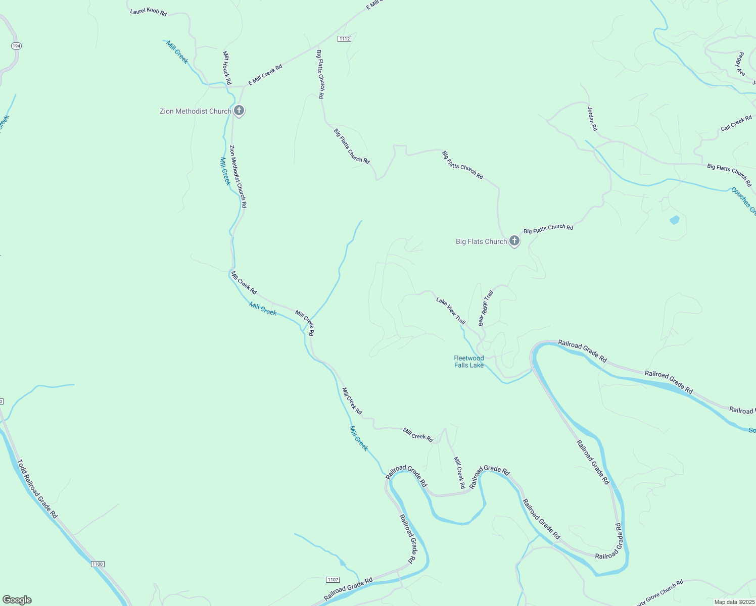 map of restaurants, bars, coffee shops, grocery stores, and more near 302 Eagle Nest Lane in Fleetwood