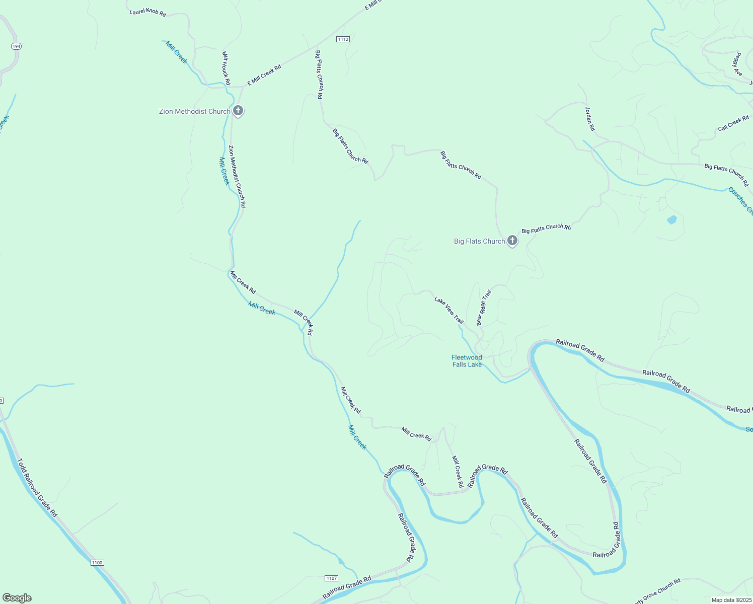 map of restaurants, bars, coffee shops, grocery stores, and more near 302 Eagle Nest Lane in Fleetwood