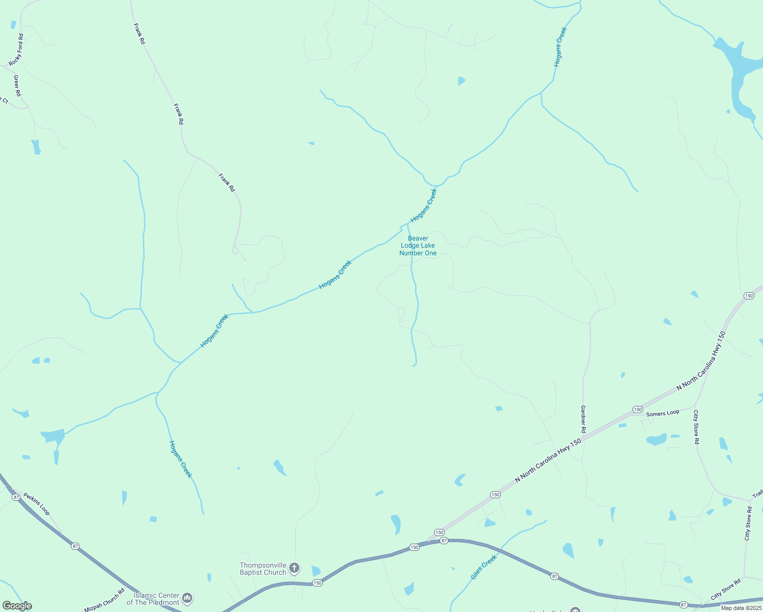 map of restaurants, bars, coffee shops, grocery stores, and more near 740 Beaver Lodge Circle in Reidsville