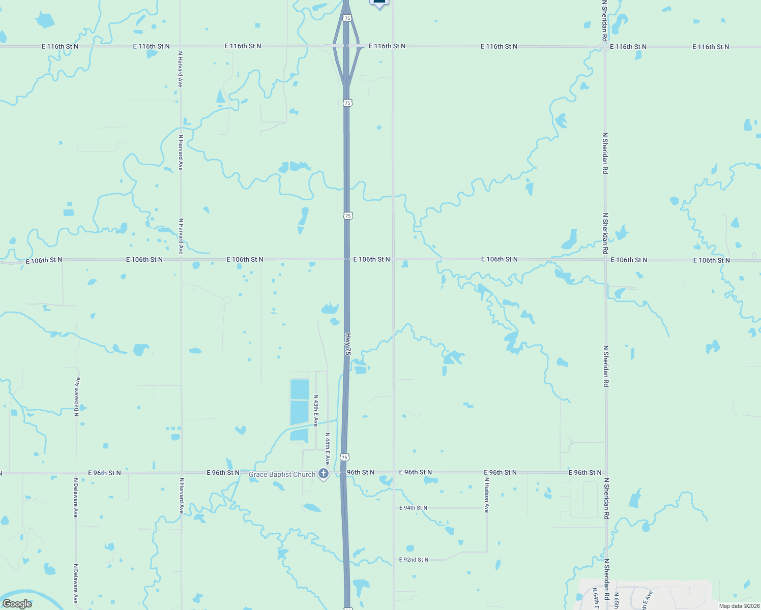 map of restaurants, bars, coffee shops, grocery stores, and more near 10324 North Yale Avenue in Sperry