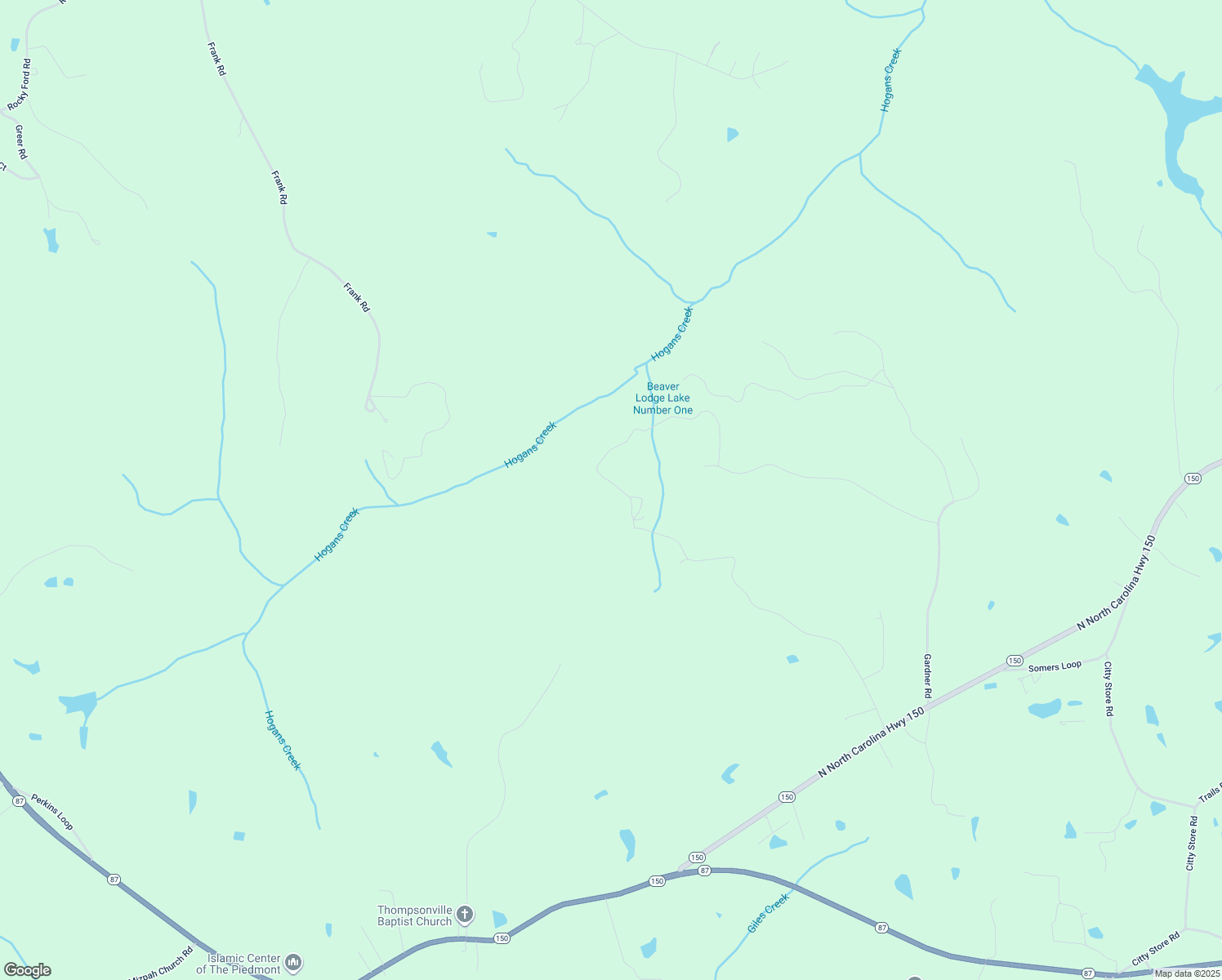 map of restaurants, bars, coffee shops, grocery stores, and more near 740 Beaver Lodge Circle in Reidsville