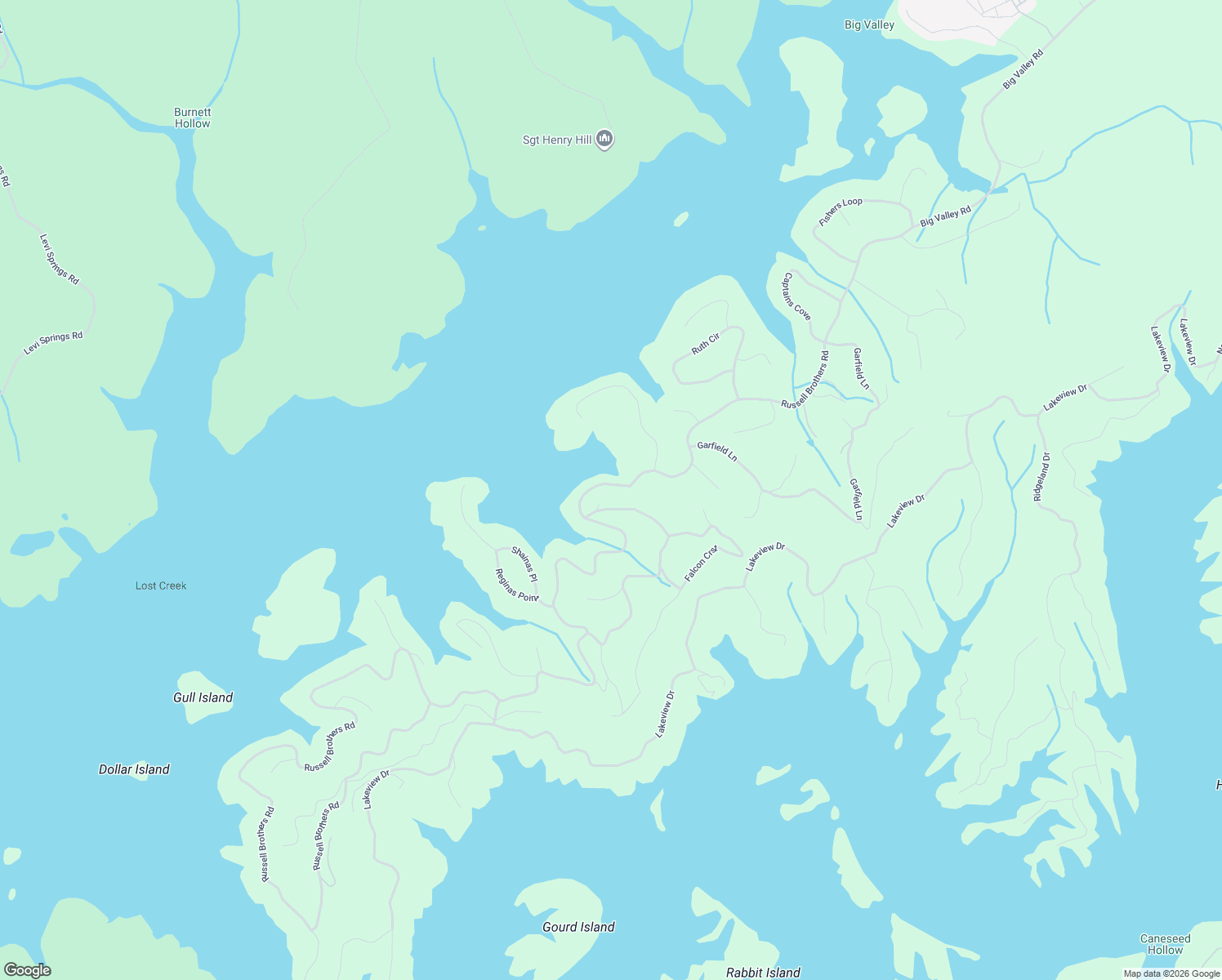 map of restaurants, bars, coffee shops, grocery stores, and more near 125 Larayne Hollow Road in Sharps Chapel