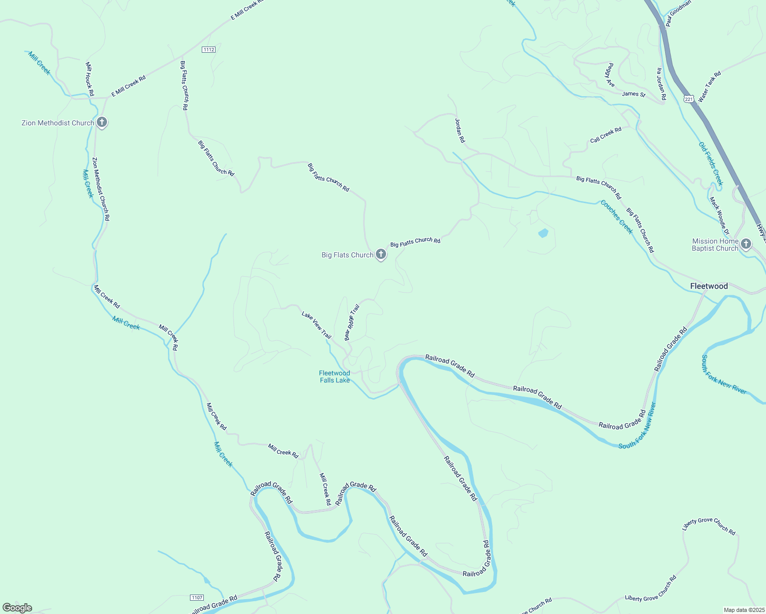 map of restaurants, bars, coffee shops, grocery stores, and more near 559 Bear Ridge Trail in Fleetwood