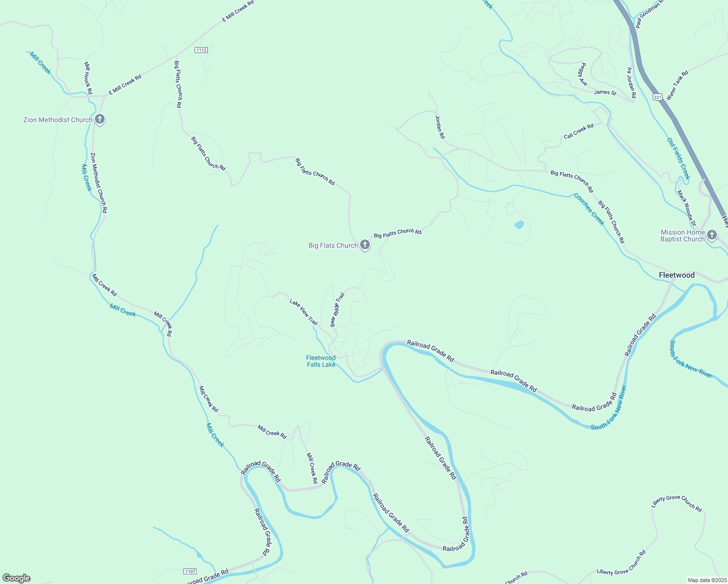 map of restaurants, bars, coffee shops, grocery stores, and more near 529 Bear Ridge Trail in Fleetwood
