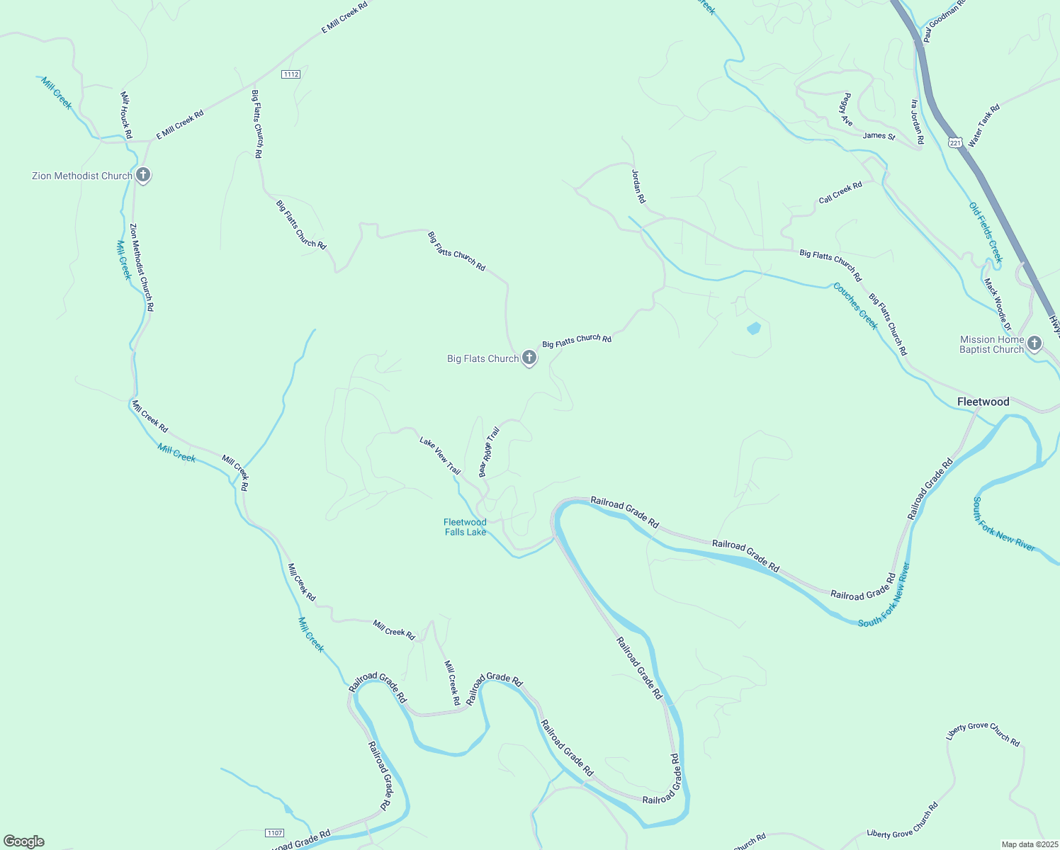map of restaurants, bars, coffee shops, grocery stores, and more near 529 Bear Ridge Trail in Fleetwood