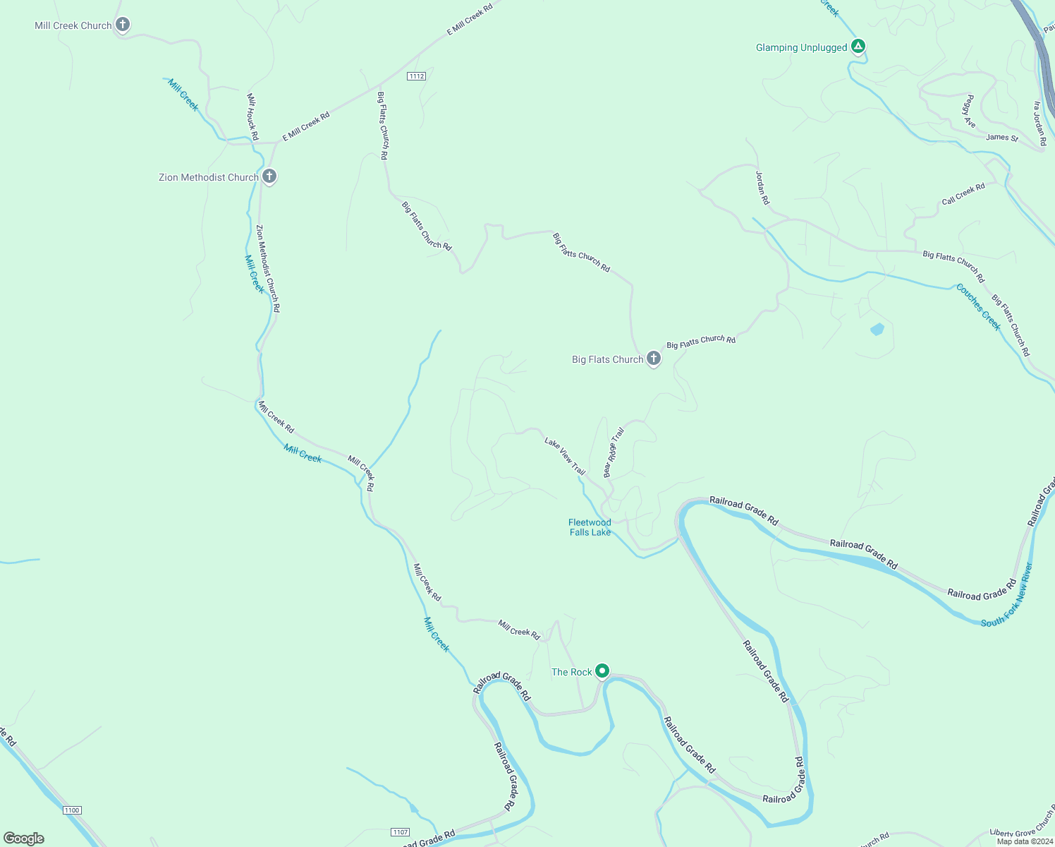 map of restaurants, bars, coffee shops, grocery stores, and more near 896 Lake View Trail in Fleetwood