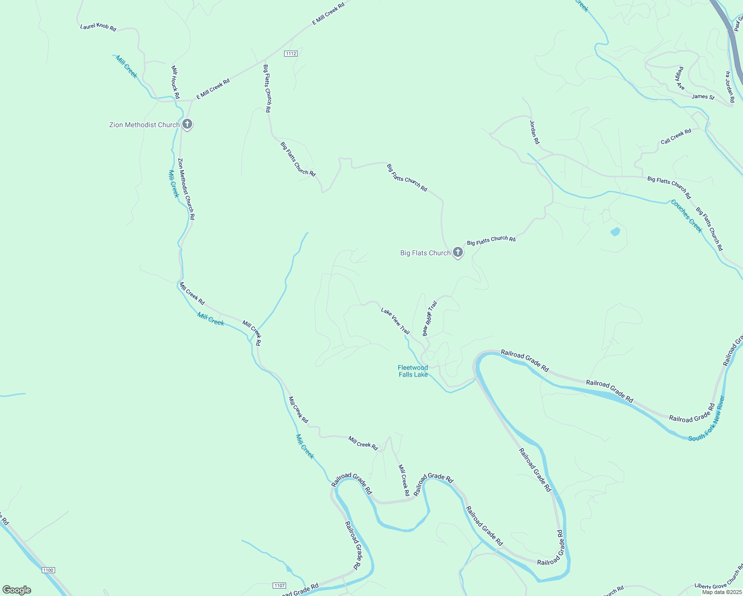 map of restaurants, bars, coffee shops, grocery stores, and more near 896 Lake View Trail in Fleetwood