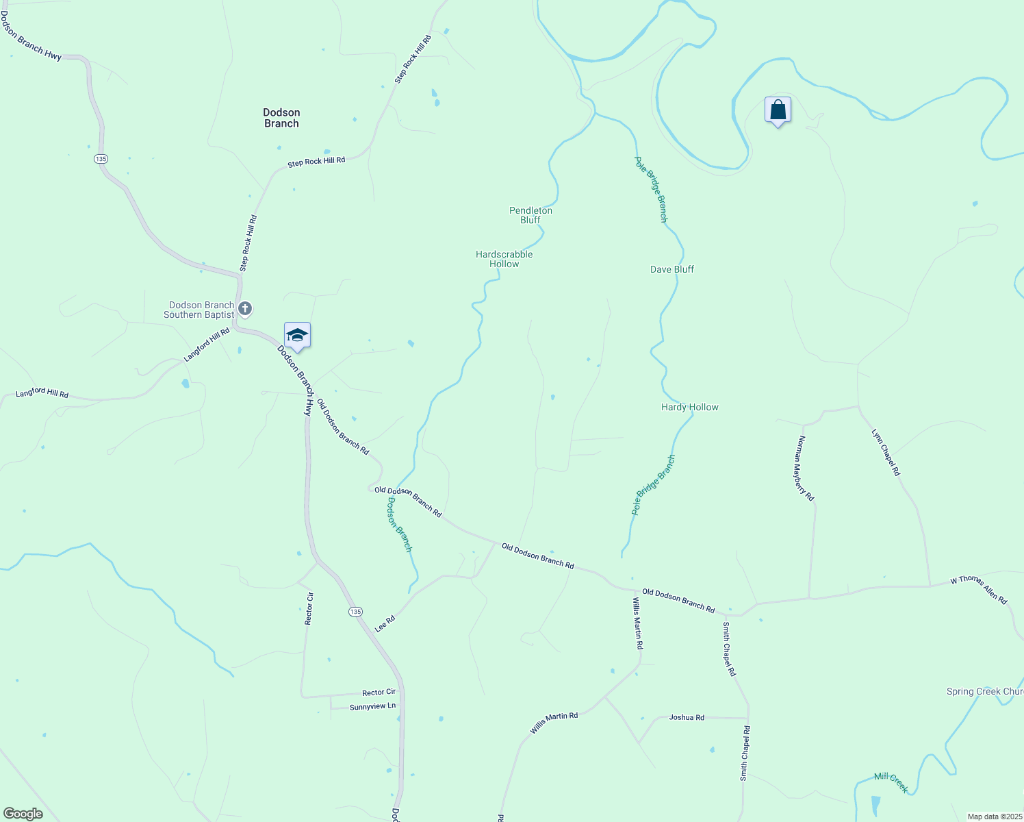 map of restaurants, bars, coffee shops, grocery stores, and more near 179 Ramsey Lane in Cookeville