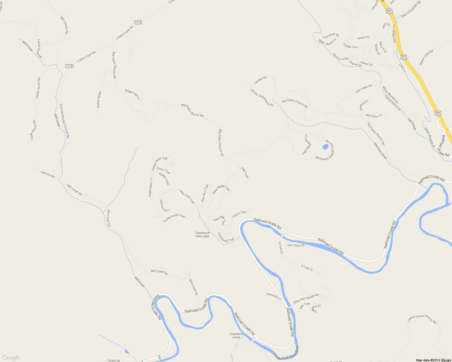 map of restaurants, bars, coffee shops, grocery stores, and more near 143 Gap Trail in Fleetwood