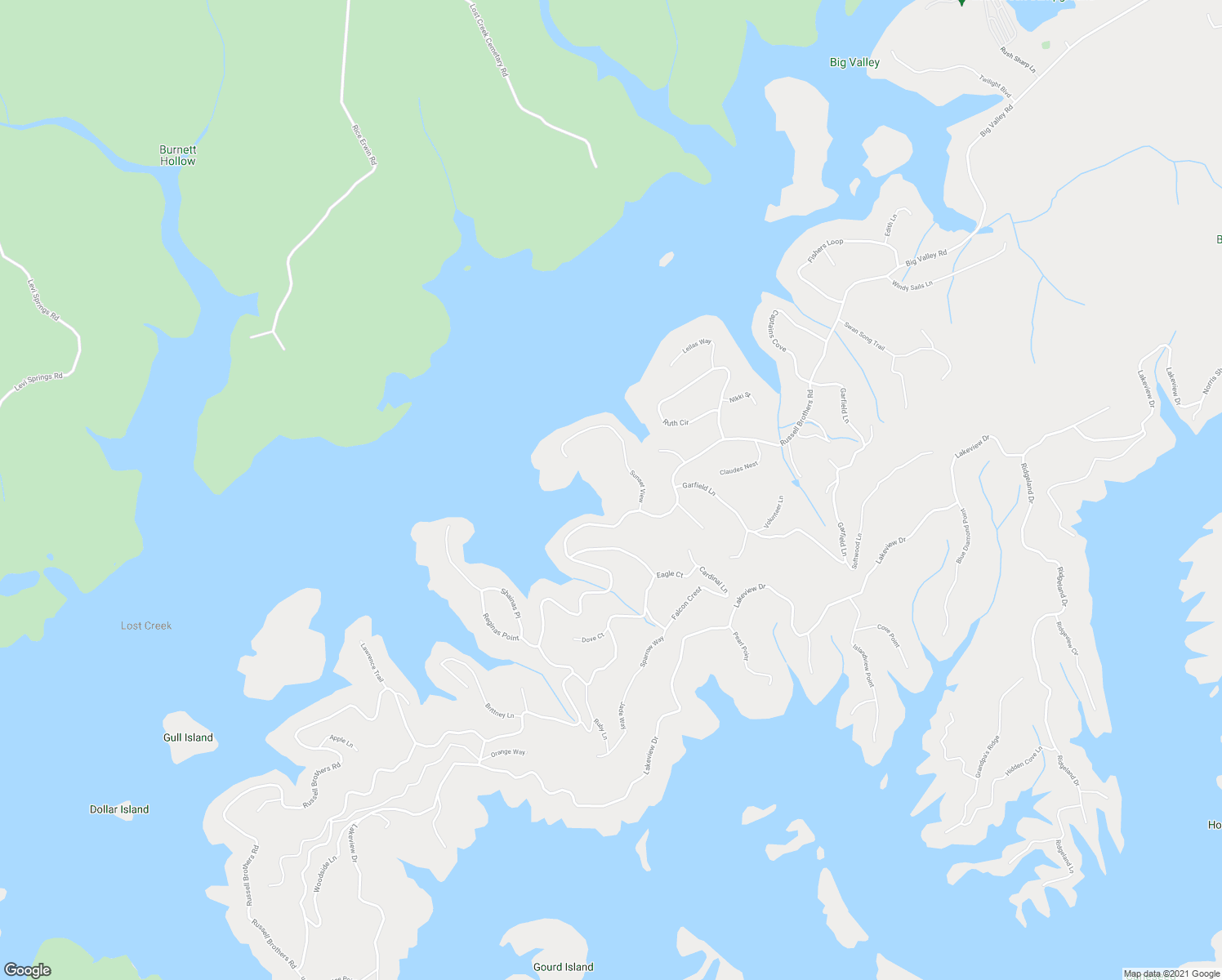 map of restaurants, bars, coffee shops, grocery stores, and more near 195 Sunset View in Sharps Chapel