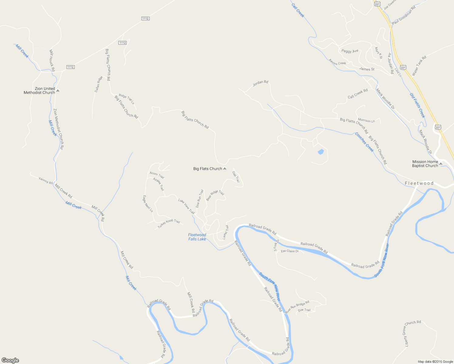 map of restaurants, bars, coffee shops, grocery stores, and more near 208 Gap Trail in Fleetwood