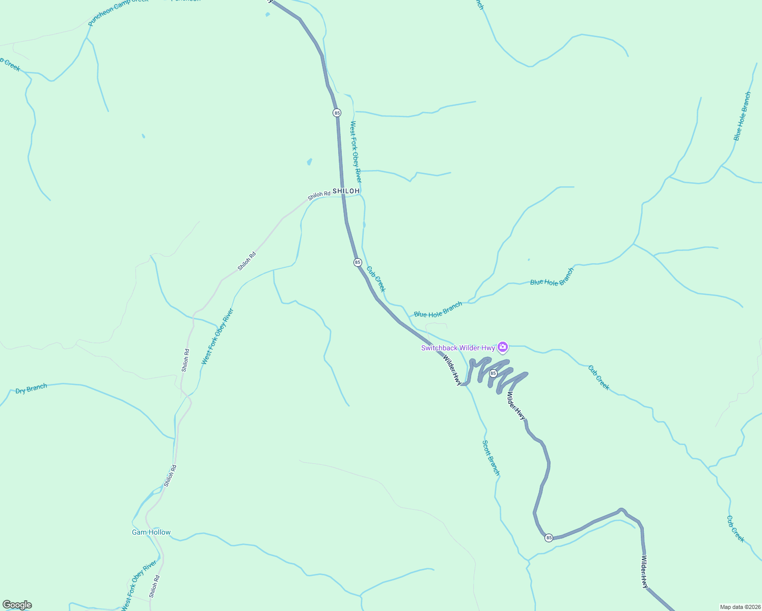map of restaurants, bars, coffee shops, grocery stores, and more near 1768 Wilder Highway in Crawford