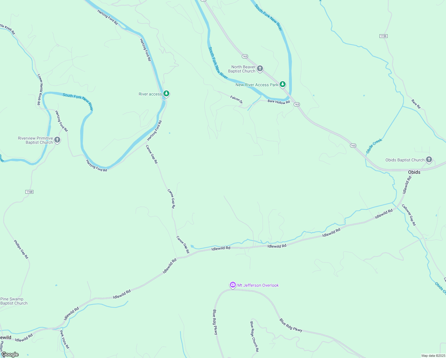 map of restaurants, bars, coffee shops, grocery stores, and more near 1662 Idlewild Road in West Jefferson