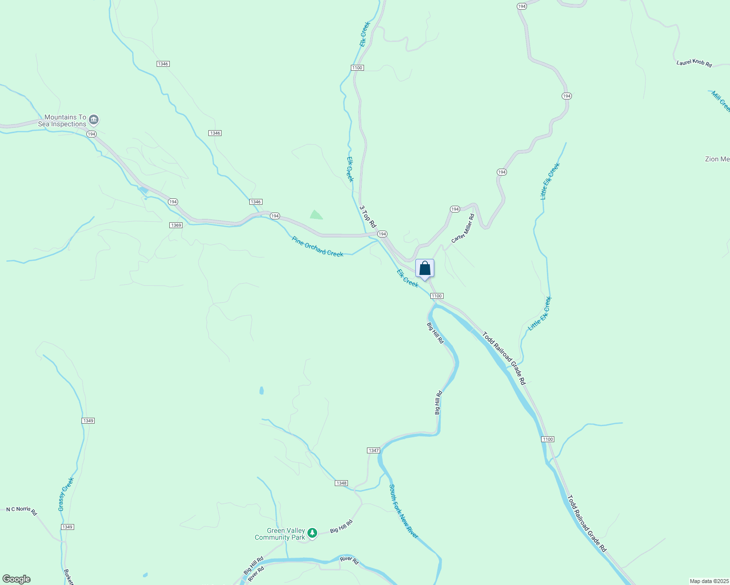 map of restaurants, bars, coffee shops, grocery stores, and more near in Todd