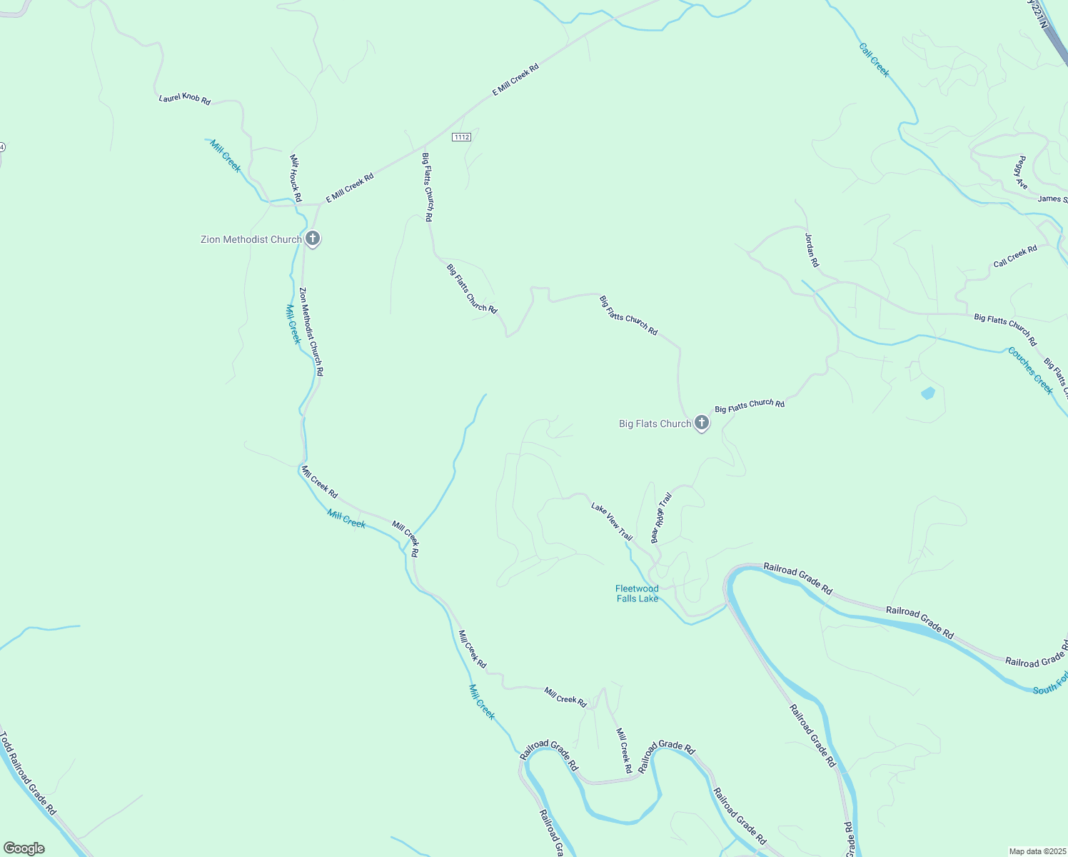 map of restaurants, bars, coffee shops, grocery stores, and more near 134 Grandfather Trail in Fleetwood