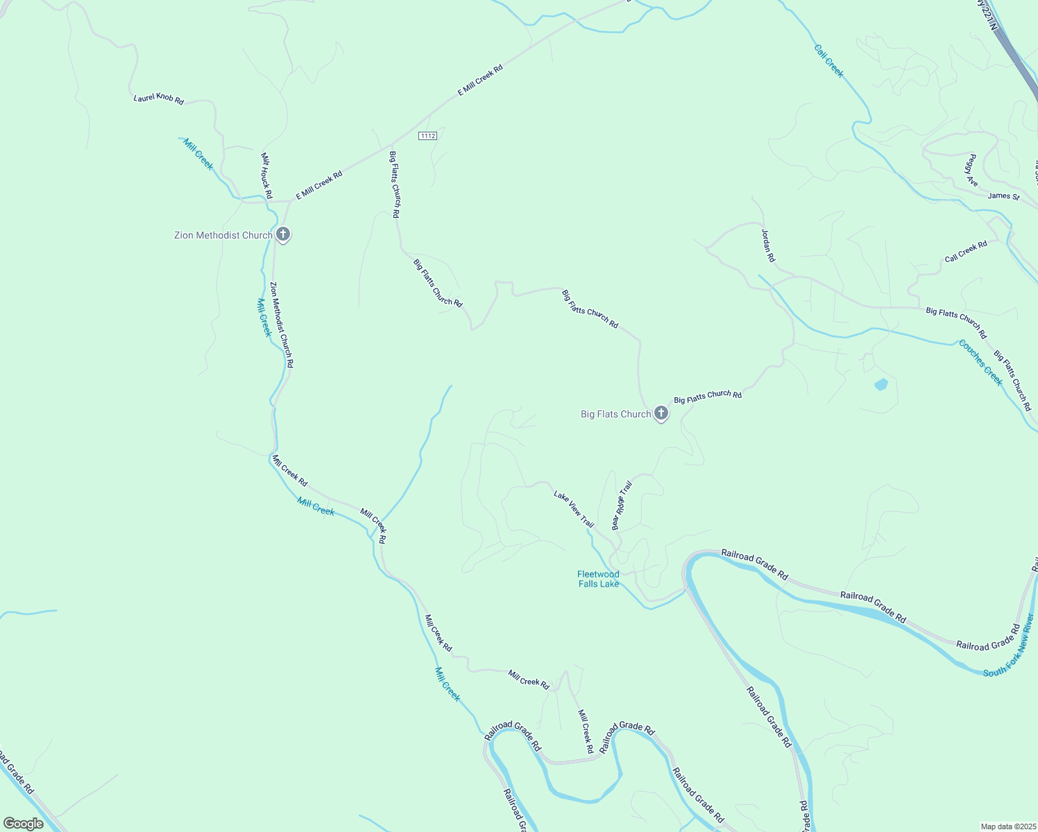 map of restaurants, bars, coffee shops, grocery stores, and more near 105 Grandfather Trail in Fleetwood