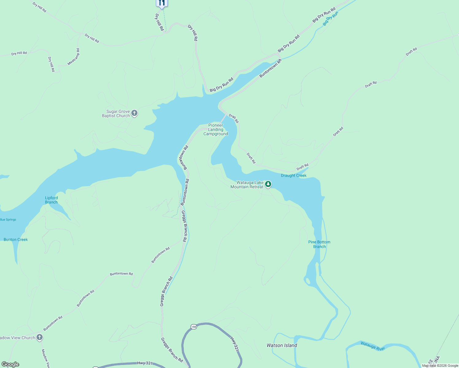 map of restaurants, bars, coffee shops, grocery stores, and more near 1068 Cowan Town Road in Butler