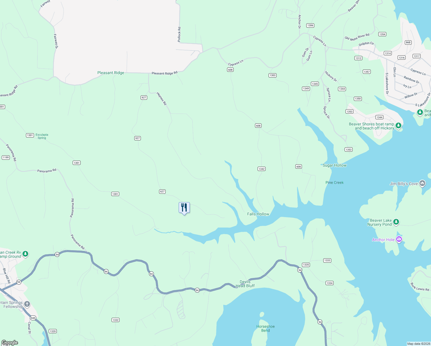 map of restaurants, bars, coffee shops, grocery stores, and more near 15210 Haynes Road in Rogers