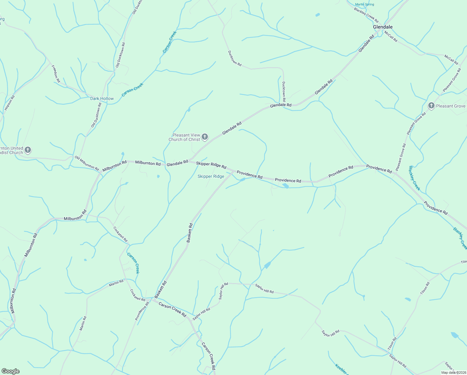 map of restaurants, bars, coffee shops, grocery stores, and more near 126 Baskett Rd in Washington
