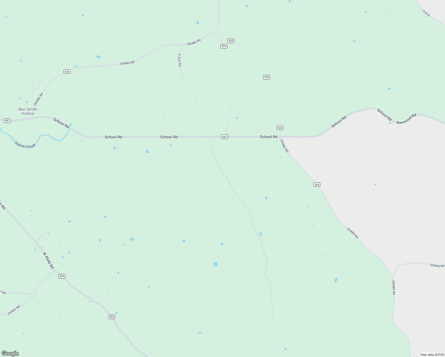 map of restaurants, bars, coffee shops, grocery stores, and more near 49313 South 525 Road in Kenwood