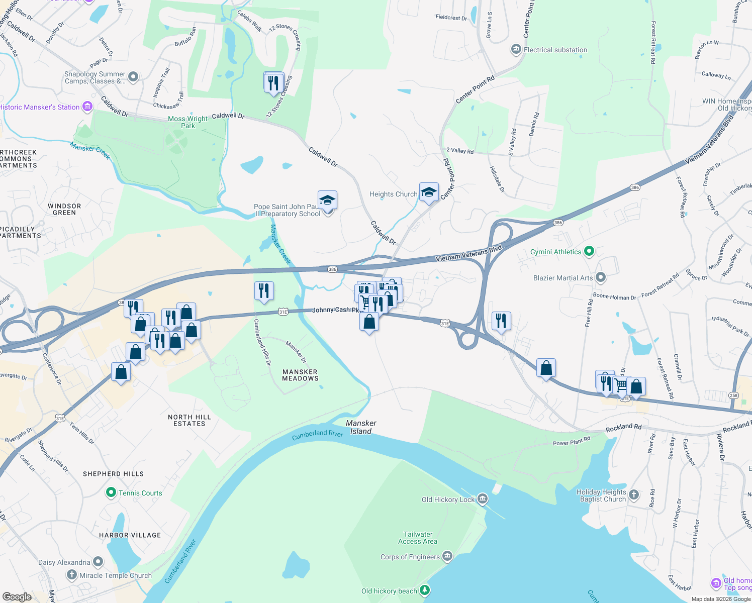 718 Center Point Road, Hendersonville TN Walk Score
