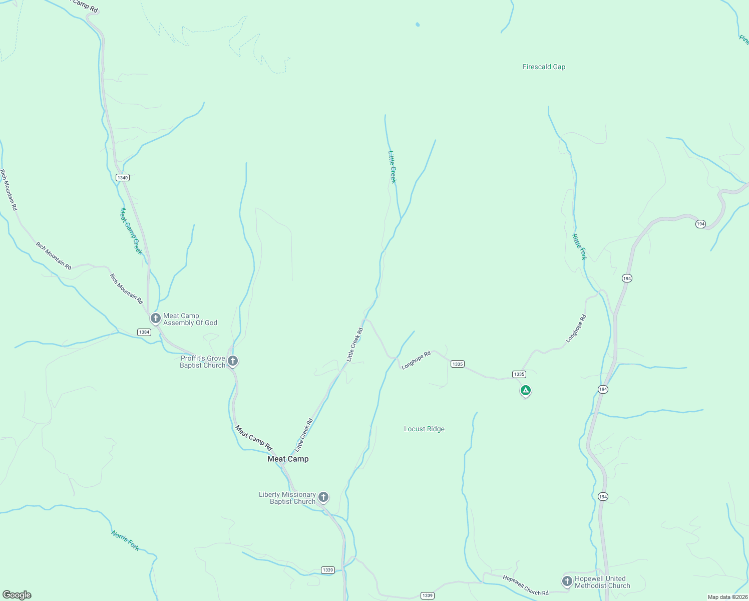 map of restaurants, bars, coffee shops, grocery stores, and more near 175 Roaring Fork Road in Todd