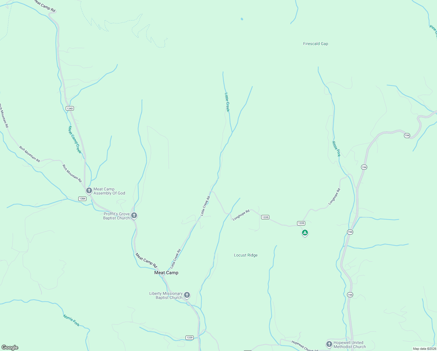 map of restaurants, bars, coffee shops, grocery stores, and more near 175 Roaring Fork Road in Todd