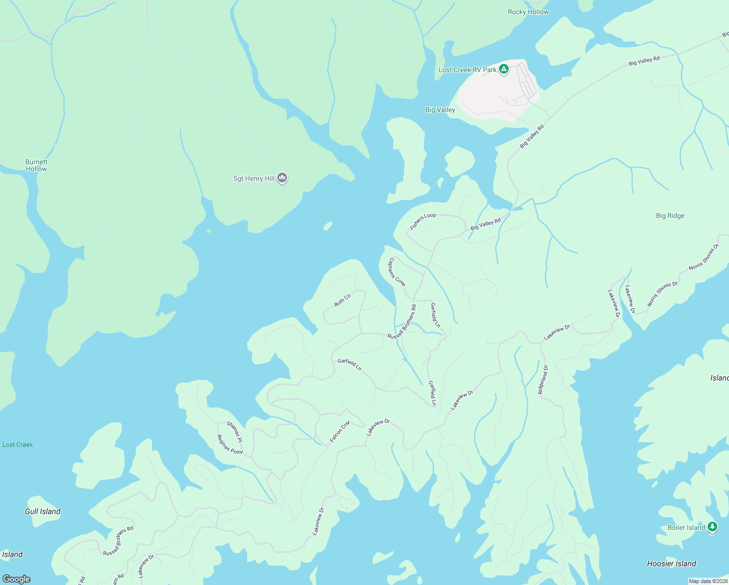map of restaurants, bars, coffee shops, grocery stores, and more near 229 Ruth Circle in Sharps Chapel