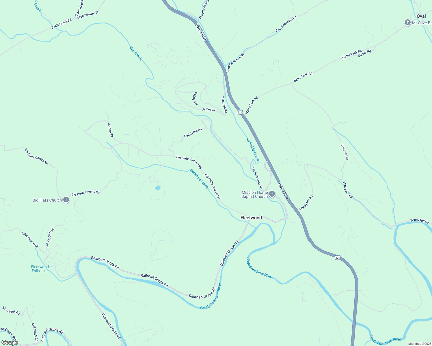 map of restaurants, bars, coffee shops, grocery stores, and more near 630 Big Flatts Church Road in Fleetwood