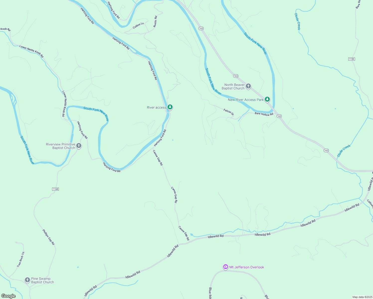 map of restaurants, bars, coffee shops, grocery stores, and more near 3541 Hartzog Ford Road in West Jefferson