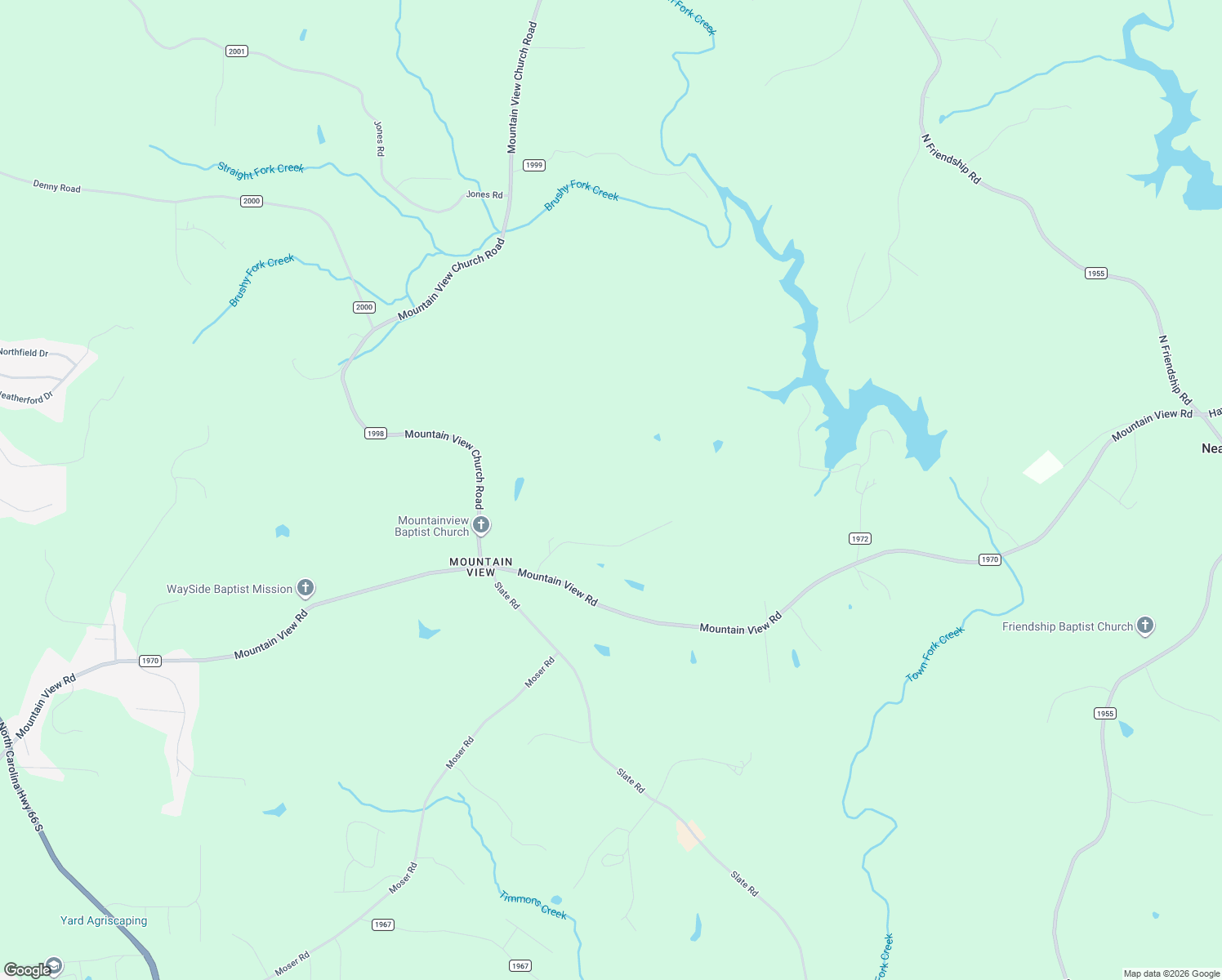 map of restaurants, bars, coffee shops, grocery stores, and more near 1141 Gib Ferguson Road in King