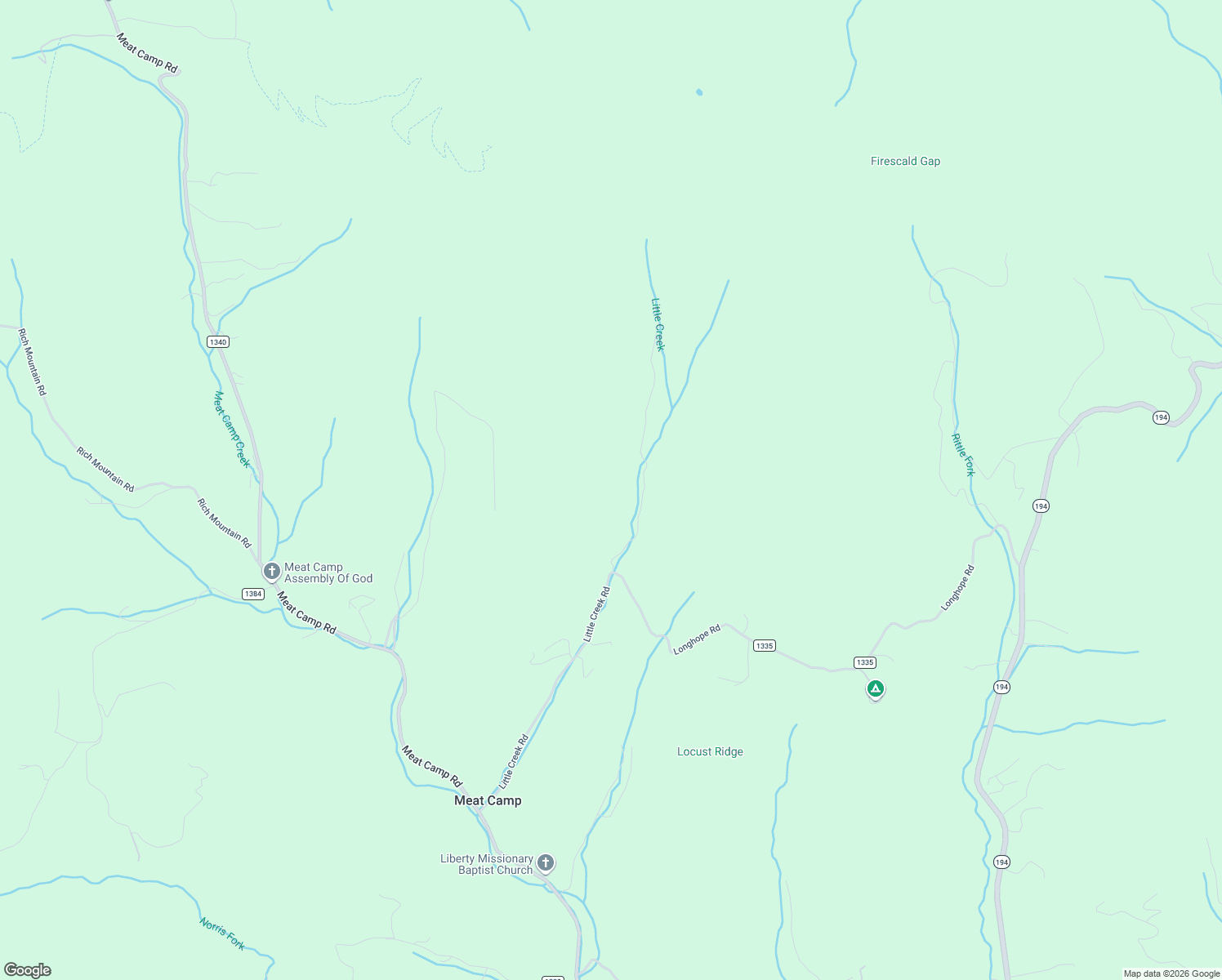 map of restaurants, bars, coffee shops, grocery stores, and more near 291 Roaring Fork Road in Todd