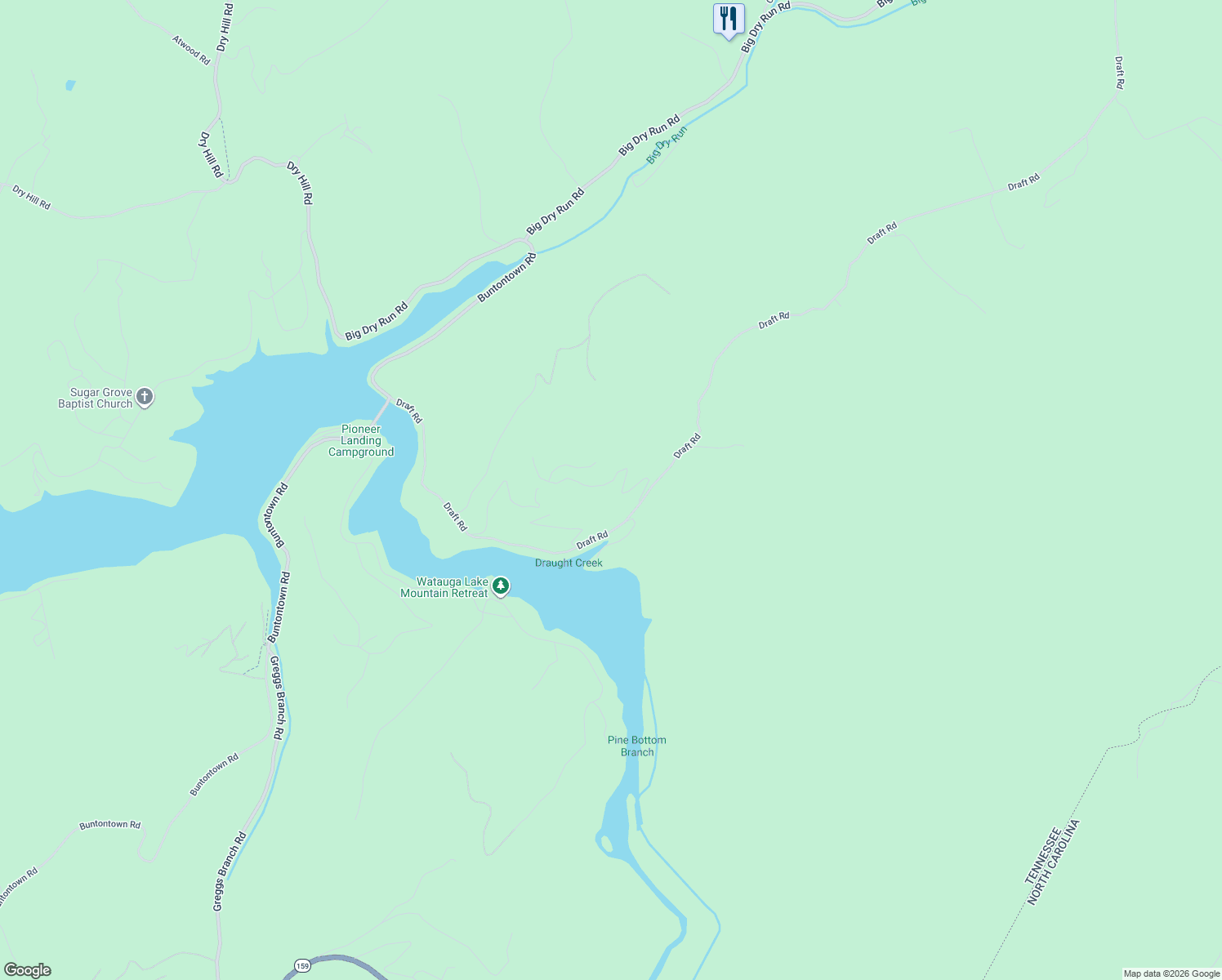 map of restaurants, bars, coffee shops, grocery stores, and more near 379 Lakeridge Drive in Butler