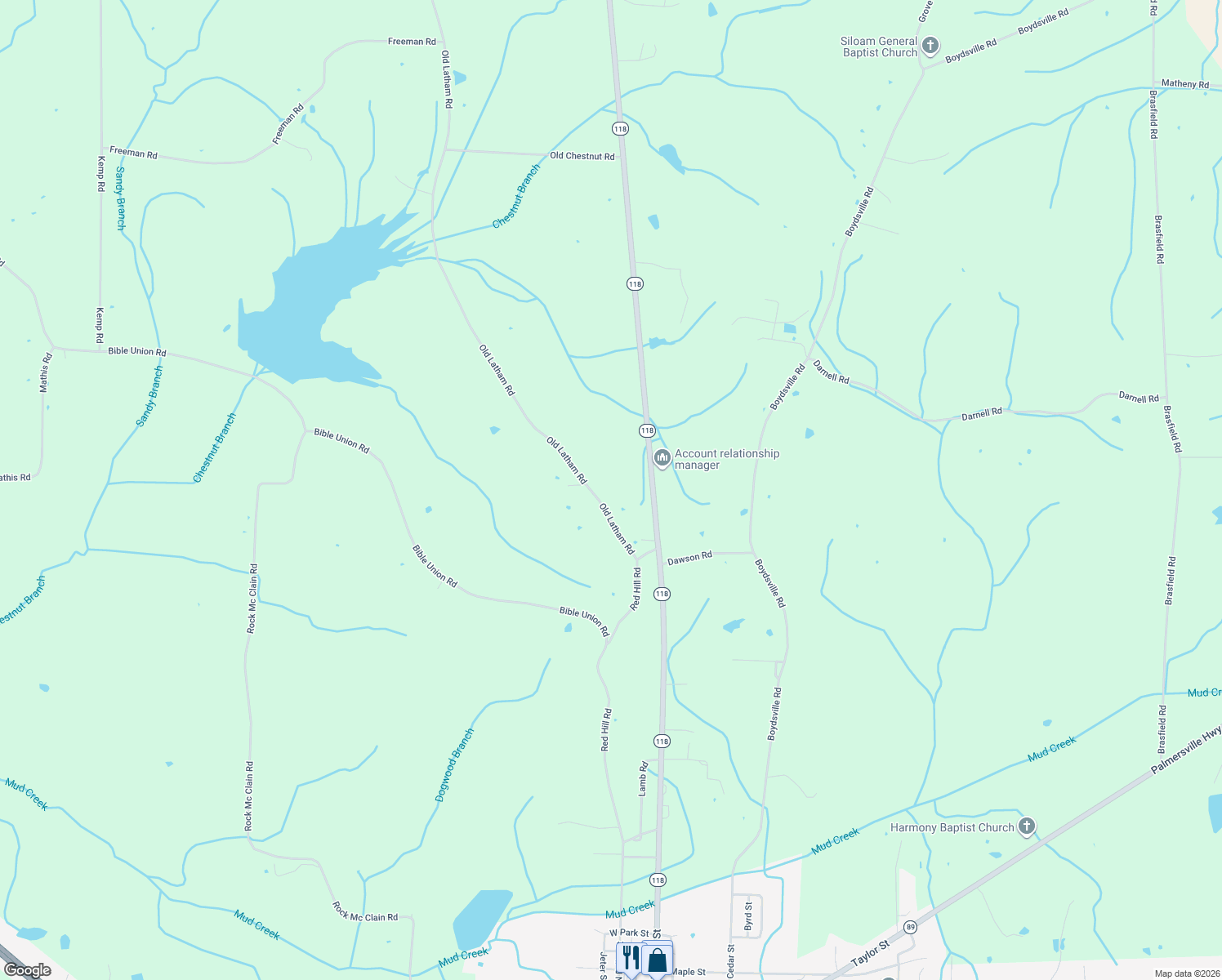 map of restaurants, bars, coffee shops, grocery stores, and more near 194 Old Latham Road in Dresden