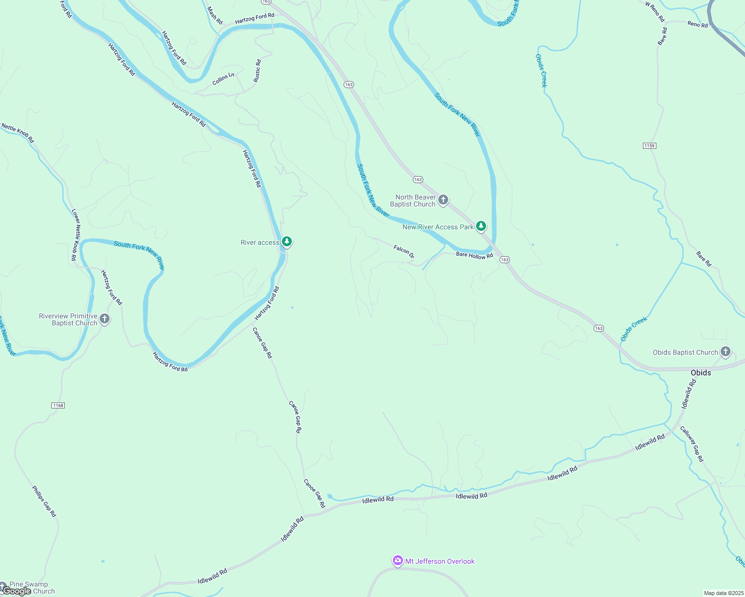 map of restaurants, bars, coffee shops, grocery stores, and more near 439 Old Cardinal Lane in West Jefferson
