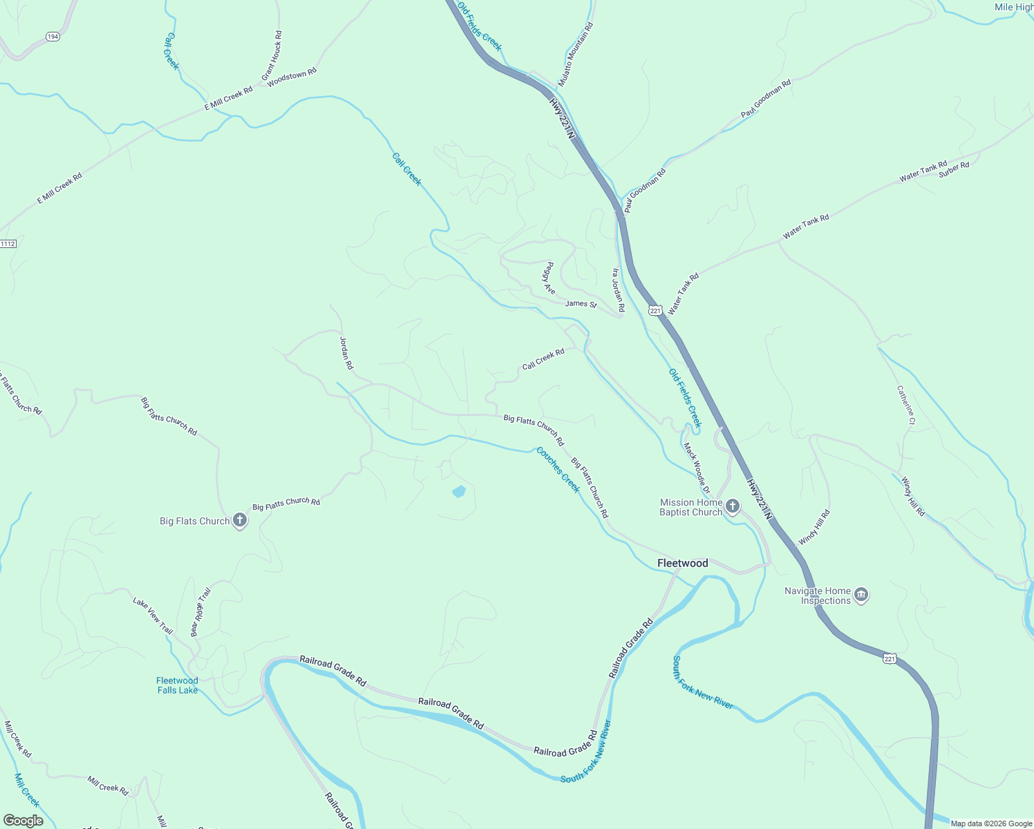 map of restaurants, bars, coffee shops, grocery stores, and more near 918 Big Flatts Church Road in Fleetwood