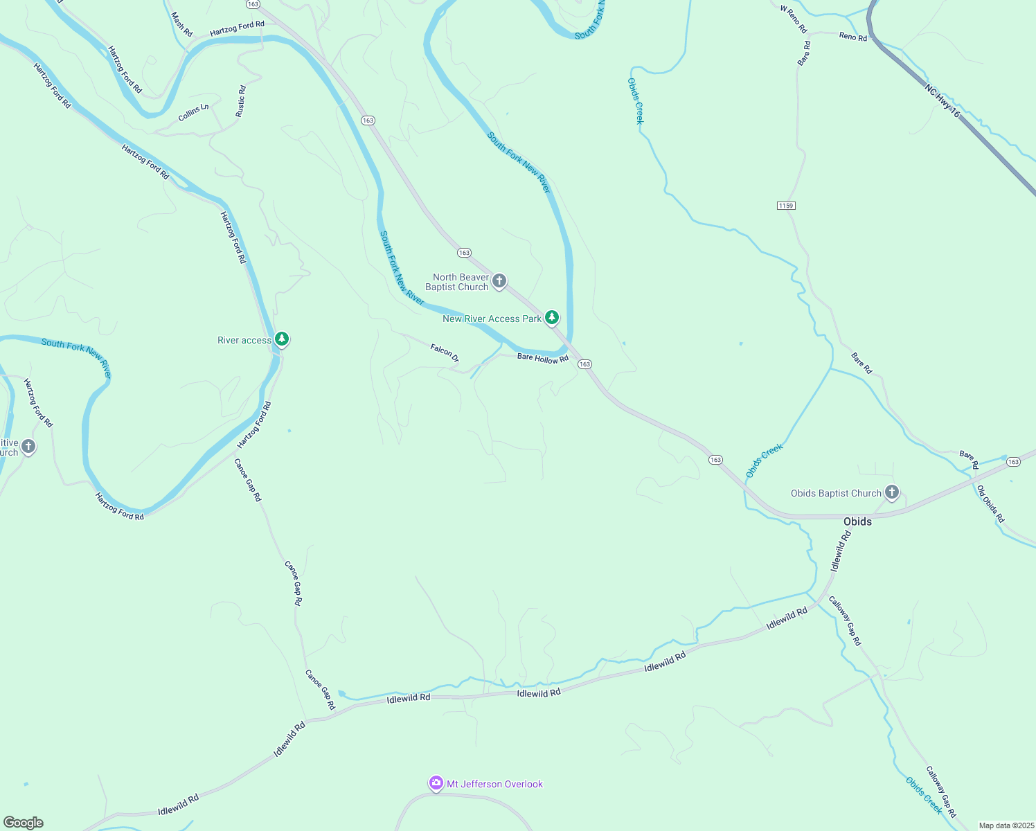 map of restaurants, bars, coffee shops, grocery stores, and more near 241 Smith Ridge Road in West Jefferson
