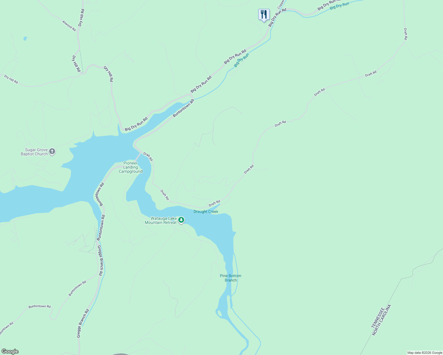 map of restaurants, bars, coffee shops, grocery stores, and more near 379 Lakeridge Drive in Butler