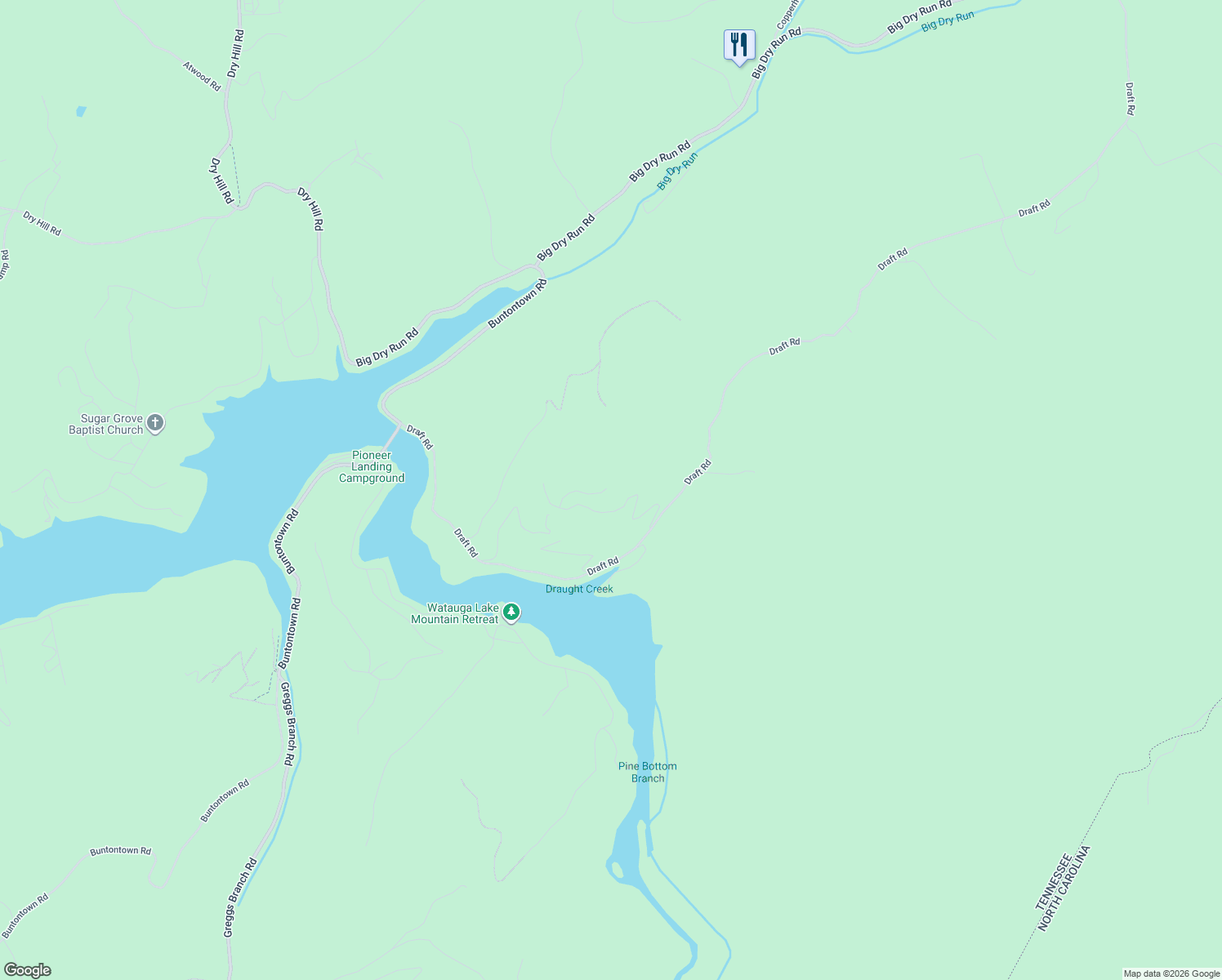 map of restaurants, bars, coffee shops, grocery stores, and more near 379 Lakeridge Drive in Butler