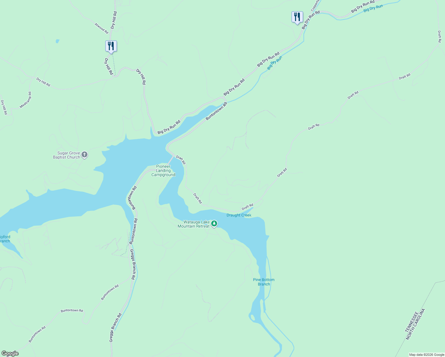 map of restaurants, bars, coffee shops, grocery stores, and more near 348 Hickory Hills Lane in Butler