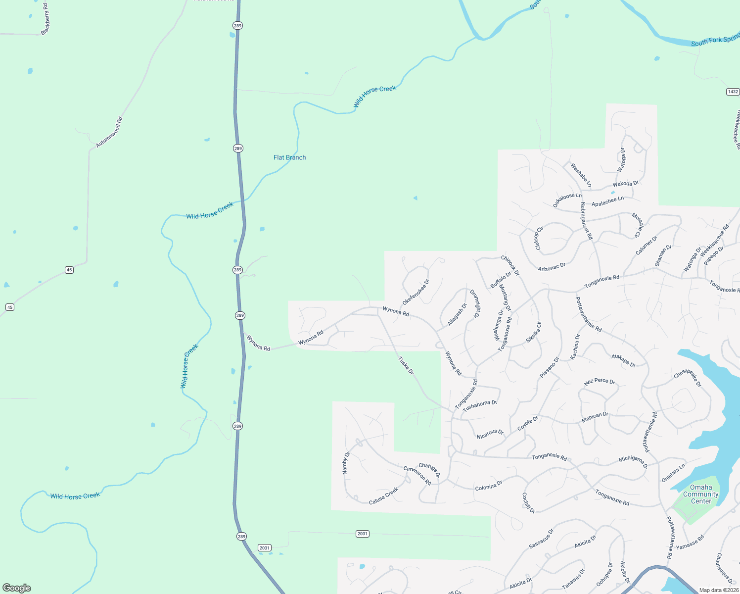 map of restaurants, bars, coffee shops, grocery stores, and more near Wynona Road in Ash Flat