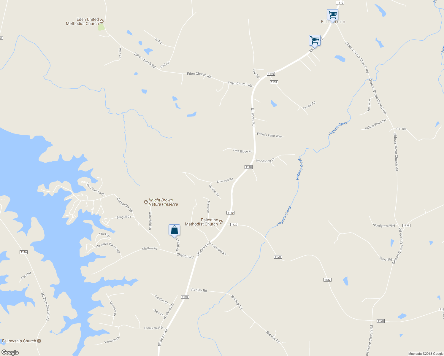 map of restaurants, bars, coffee shops, grocery stores, and more near 159 Linwood Road in Stokesdale