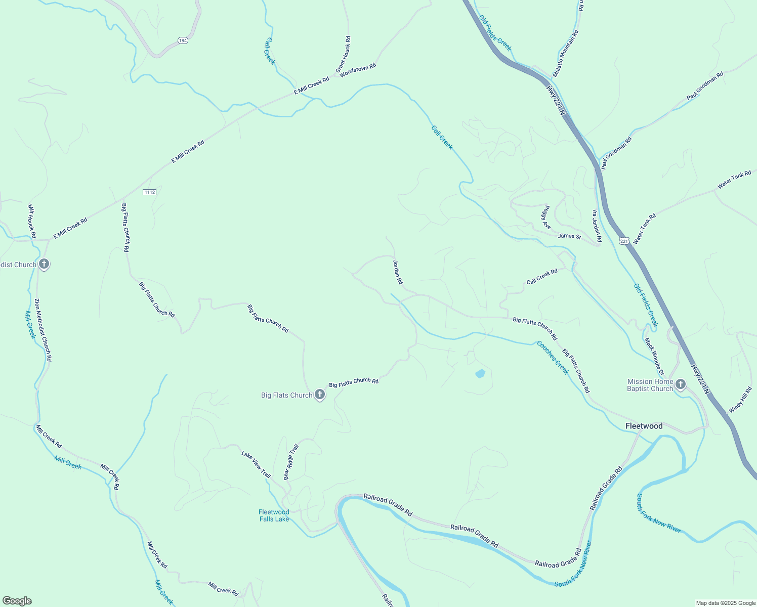 map of restaurants, bars, coffee shops, grocery stores, and more near 326 Ressie Sutherland Road in Fleetwood