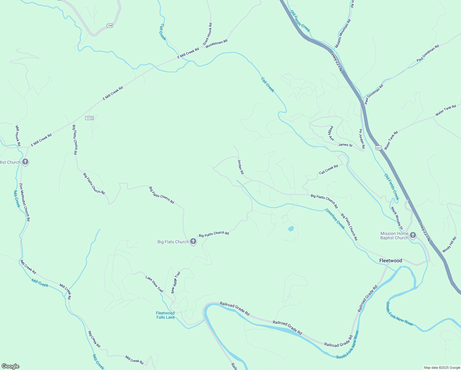 map of restaurants, bars, coffee shops, grocery stores, and more near 326 Ressie Sutherland Road in Fleetwood