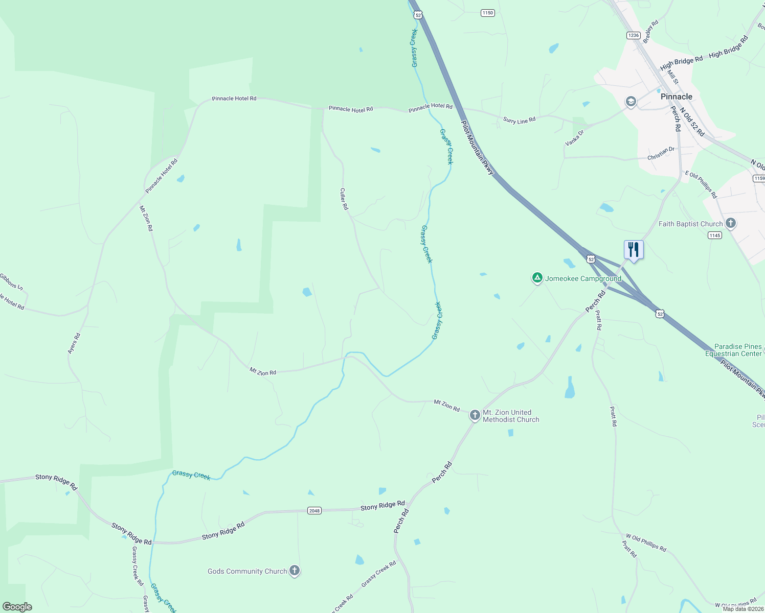 map of restaurants, bars, coffee shops, grocery stores, and more near 594 Culler Road in Pinnacle