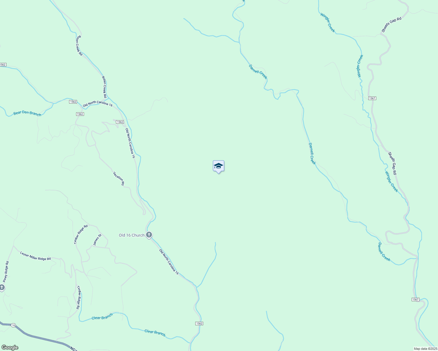 map of restaurants, bars, coffee shops, grocery stores, and more near in Millers Creek